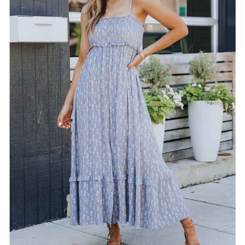 Midi Smocked Dress